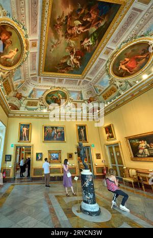 Exposition absolument époustouflante et intérieur de Villa Borghese, Rome, Italie Banque D'Images