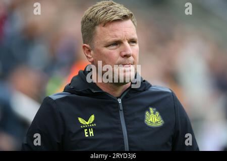 Eddie Howe, entraîneur de Newcastle United, lors du match de Premier League entre Newcastle United et Burnley à St. James's Park, Newcastle le samedi 30 septembre 2023. (Photo : Michael Driver | MI News) crédit : MI News & Sport / Alamy Live News Banque D'Images