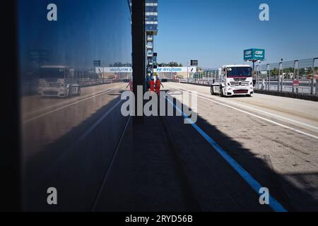 Circuito del Jarama, Madrid, Espagne. 30 septembre 2023. Championnat espagnol de camions 1e jour de course. Crédit : EnriquePSans/Alamy Live News Banque D'Images