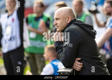 Rostock, Deutschland 30. Septembre 2023 : 2. BL - 2023/2024 - FC Hansa Rostock vs. Eintracht Braunschweig im Bild : Vorstandsvorsitzender Robert Marien (Hansa Rostock) /// la réglementation DFL interdit toute utilisation de photographies comme séquences d'images et/ou quasi-vidéo. /// Banque D'Images