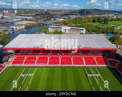 Nottingham, Royaume-Uni. 09.21.2023 Nottingham Forest football Club, The City Ground. Image aérienne. 21 septembre 2023. Banque D'Images