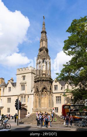 Le monument commémoratif du Martyr, classé Grade II, est un monument gothique victorien, achevé en 1843, commémorant 3 martyrs d'Oxford du 16e siècle. Oxford, Royaume-Uni Banque D'Images