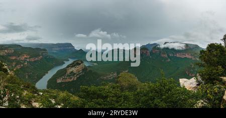 Blyde River Canyon Three Rondavels, Blyde River Canyon nature Reserve, Moremela, Mpumalanga, SÃ¼dafrika, Afrika Banque D'Images