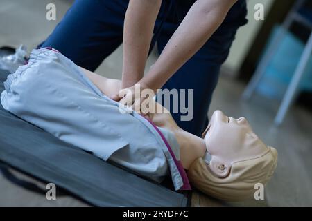 RCP. Concept de formation aux premiers secours. Banque D'Images