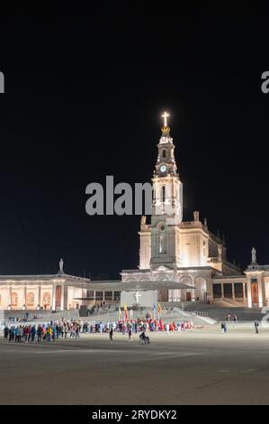 La basilique notre-Dame du Rosaire à Fatima, Portugal Banque D'Images