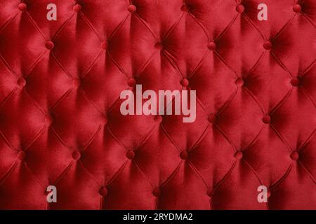 Le tapis rouge capitone texture tissu Banque D'Images
