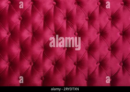 Le tapis rouge capitone texture tissu Banque D'Images