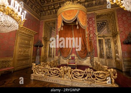 TORINO (TURIN), ITALIE, 25 MARS 2023 - salle du trône du Palais Royal de Turin, Italie Banque D'Images