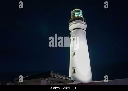 Vue nocturne sur le phare d'Inubozaki Banque D'Images