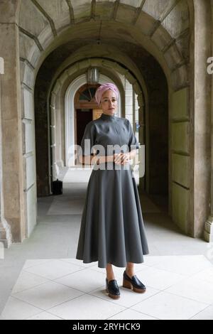 Zadie Smith, romancière anglaise, premier roman, 'White Teeth', photographié au Cliveden Literary Festival, Berkshire, Angleterre, Royaume-Uni le 30 septembre 2023 Banque D'Images