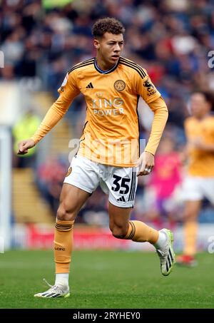 Kasey McAteer de Leicester City lors du Sky Bet Championship Match à Ewood Park, Blackburn. Date de la photo : dimanche 1 octobre 2023. Banque D'Images