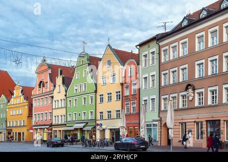 Rue Altstadt à Landshut, Allemagne Banque D'Images