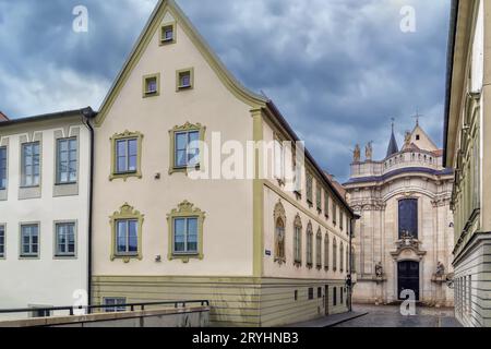 Rue à Eichstatt, Allemagne Banque D'Images