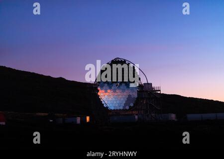 Télescopes sur l'île de la Palma Banque D'Images