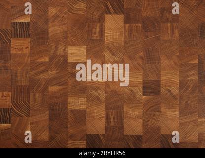 Bloc de broyage de grain à l'extrémité de la buteuse en bois Banque D'Images