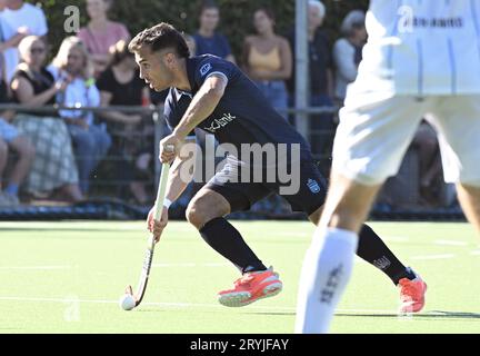 Bruxelles, Belgique. 01 octobre 2023. Tomas Domene d'Oree photographié lors d'un match de hockey entre Royal Oree et Braxgata, dimanche 01 octobre 2023 à Bruxelles, le jour 5 de la saison 2023-2024. BELGA PHOTO JOHN THYS crédit : Belga News Agency/Alamy Live News Banque D'Images