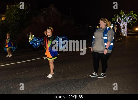 Le carnaval 2023 à Budleigh Salterton. Banque D'Images