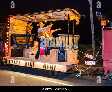 Le carnaval 2023 à Budleigh Salterton. Banque D'Images