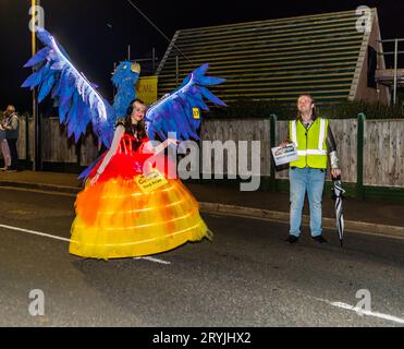 Le carnaval 2023 à Budleigh Salterton. Banque D'Images