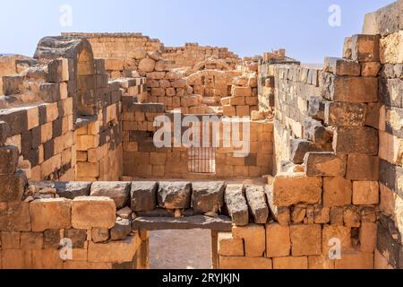 Château du désert Qasr Al Hallabat, Jordanie Banque D'Images