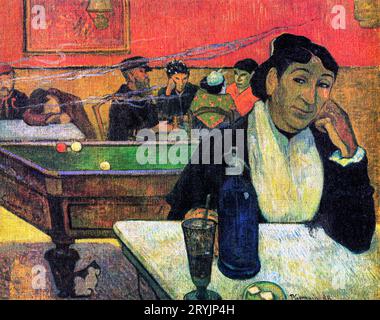 Café de nuit de Paul Gauguin, Arles (1888) célèbre tableau. Banque D'Images