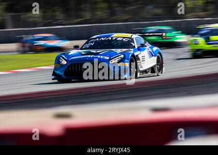 1 octobre 2023 ; circuit de Catalogne, Barcelone, Catalogne, Espagne; 2023 Fanatec GT World Challenge Europe, jour 3 : Timur Boguslavskiy, Jules Gounon, Raffaele Marciello de l'Akkodis ASP Team Banque D'Images