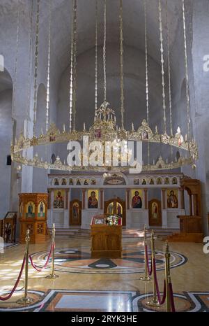 Foca, Bosnie-Herzégovine - 1 octobre 2023 : Temple de Saint Sava. Une promenade dans le centre de la ville de Foca dans la République Srpska de Bosnie-Herzégovine Banque D'Images