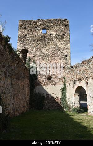 Ruines du château gars am Kamp, Autriche Banque D'Images