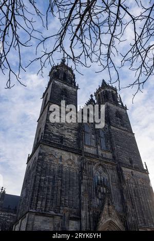 Magdeburger Dom 05122021 - Der Magdeburger Dom am Zweiten Avent 2021. Magdeburg Dom Sachsen-Anhalt Deutschland *** Cathédrale de Magdebourg 05122021 la Cathédrale de Magdebourg au second Avent 2021 Cathédrale de Magdebourg Saxe Anhalt Allemagne 051221 ppb-4 Credit : Imago/Alamy Live News Banque D'Images