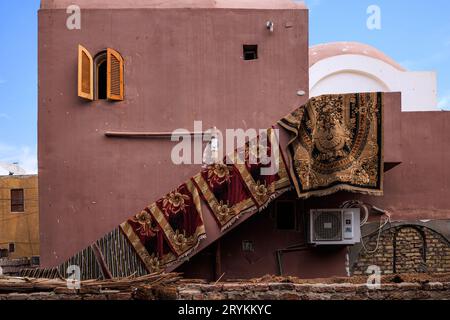 Maison traditionnelle de l'île éléphantine à Assouan - Egypte Banque D'Images