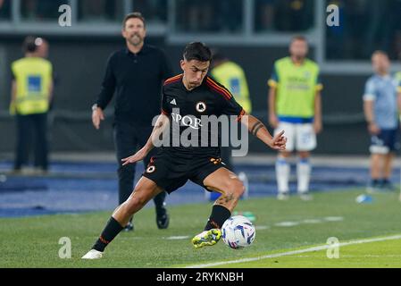 Rome, Italie. 01 octobre 2023. Paulo Dybala de L'AS Roma lors du Serie A Tim match entre L'AS Roma et Frosinone Calcio au Stadio Olimpico le 1 octobre 2023 à Rome, Italie. Crédit : Giuseppe Maffia/Alamy Live News Banque D'Images