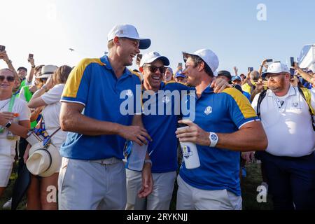 Rome, Italie. 01 octobre 2023. Lors de la Ryder Cup 2023 au Marco Simone Golf & Country Club le 01 octobre 2023 à Rome en Italie. Crédit : Agence photo indépendante/Alamy Live News Banque D'Images