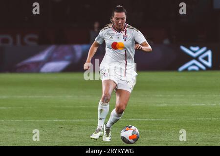 Lyon, France. 01 octobre 2023. Vanessa Gilles (21) de l’OL en action lors du match D1 Arkema entre le Paris Saint-Germain et l’Olympique Lyonnais au Parc des Princes à Paris. (Pauline FIGUET/SPP) crédit : SPP Sport Press photo. /Alamy Live News Banque D'Images