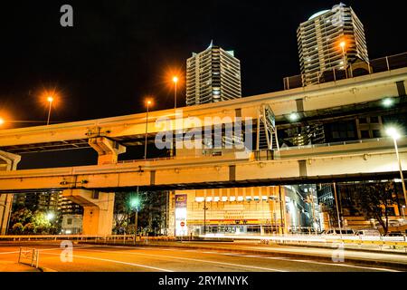 Metropolitan Expressway Kanagawa No. 1, ligne Yokohane Banque D'Images