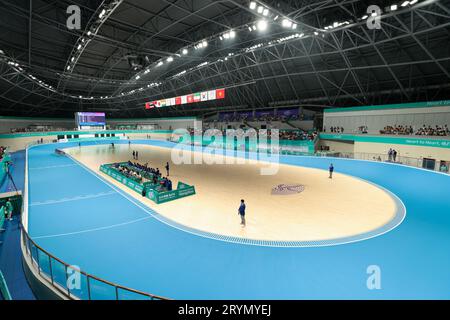 Hangzhou, Chine. 30 septembre 2023. Vue générale Roller Skating : au Qiantang Roller Sports Centre pendant les Jeux asiatiques de Hangzhou en Chine 2022 à Hangzhou, Chine . Crédit : AFLO SPORT/Alamy Live News Banque D'Images