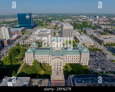 : Mai 23 Indiana Statehouse Building Banque D'Images