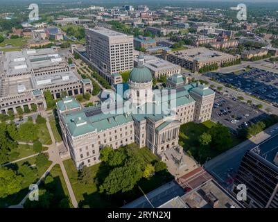 : Mai 23 Indiana Statehouse Building Banque D'Images