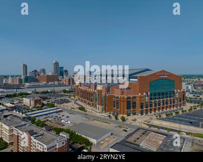 Ligue nationale de football : Lucas Oil Stadium Banque D'Images