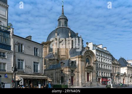 Temple du Marais, aussi appelé Visitation de la Vierge Marie, construit dans la première moitié du 17e siècle, rue Saint-Antoine, Paris, France Banque D'Images