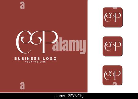 CP, PC, lettres abstraites logo Monogramme Illustration de Vecteur