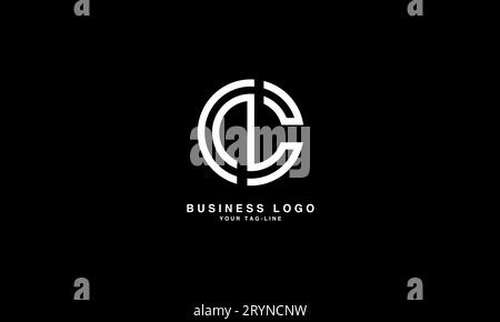 CL, LC, lettres abstraites logo Monogram Illustration de Vecteur