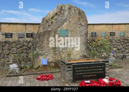 Allied Air Forces Memorial, Spitfire and Hurricane Memorial Museum, Manston, Ramsgate, Kent, Angleterre, grande-Bretagne, Royaume-Uni, Europe Banque D'Images