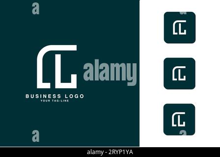 CL, LC, lettres abstraites logo Monogram Illustration de Vecteur