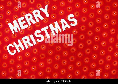 Joyeux Noël sur le tissu traditionnel Shwe Shwe Banque D'Images