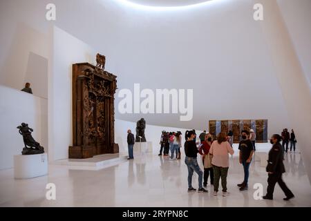 Inside Museo Soumaya - entrée à la Grande Galerie Blanche - Mexico, Mexique Banque D'Images