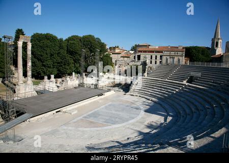 Théâtre Antique, Arles, Provence, France. Banque D'Images