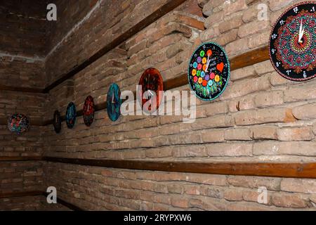 Turnul Sfatului, la Tour du Conseil de Sibiu, décoration d'horloge intérieure Banque D'Images