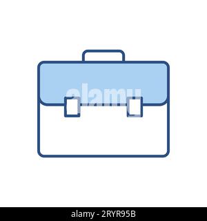 Icône de vecteur associé à un porte-documents plat Illustration de Vecteur