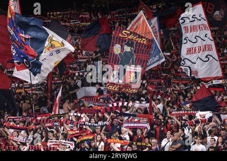 Gênes, Italie, 28 septembre 2023. Fans de CFC de Gênes pendant le match de Serie A à Luigi Ferraris, Gênes. Le crédit photo devrait se lire : Jonathan Moscrop / Sportimage Banque D'Images