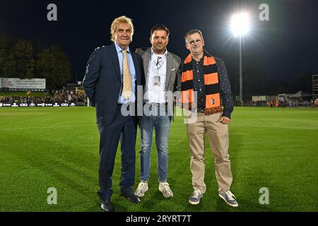 Deinze, Belgique. 29 septembre 2023. Jean-Marie Pfaff photographié lors d'un match de football entre KMSK Deinze et Waasland SK Beveren lors de la 7 ème journée de la saison Challenger Pro League 2023-2024, le lundi 29 septembre 2023 à Deinze, Belgique . Crédit : Sportpix/Alamy Live News Banque D'Images